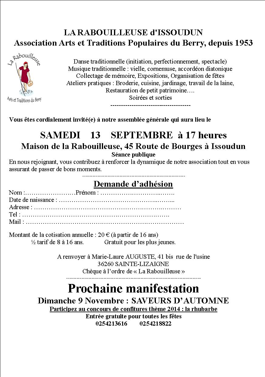 Bulletin d'adhsion