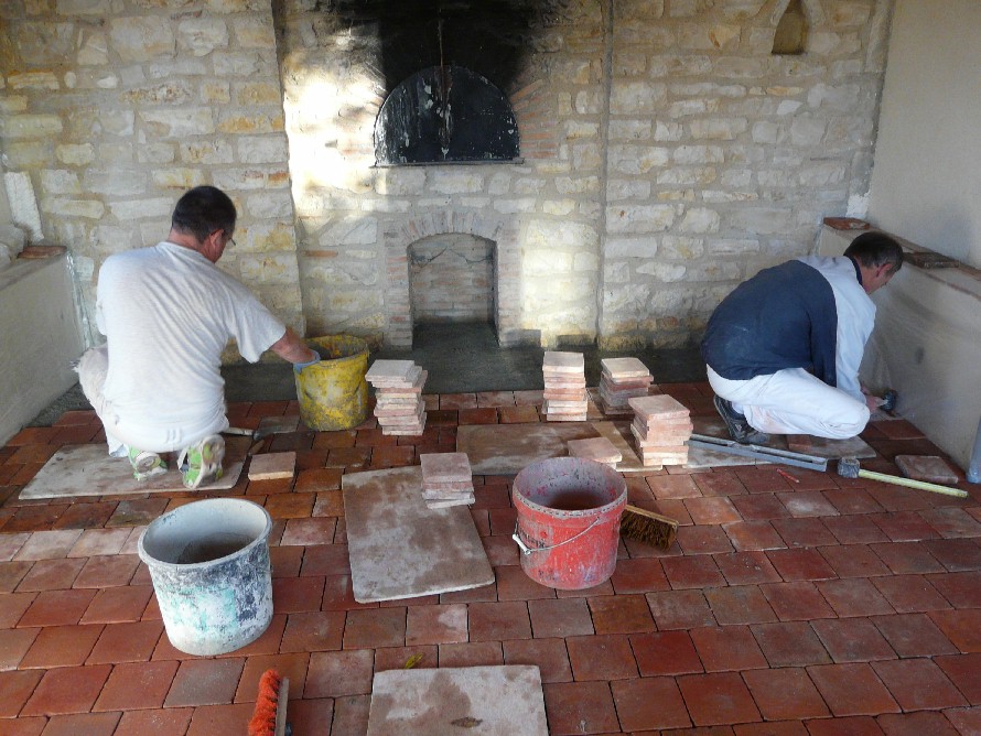 Pose du carrelage ancien